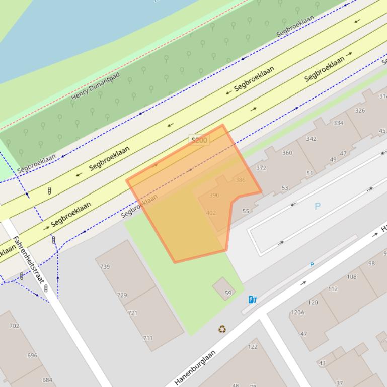 Kaart van postcodegebied 2565DZ.