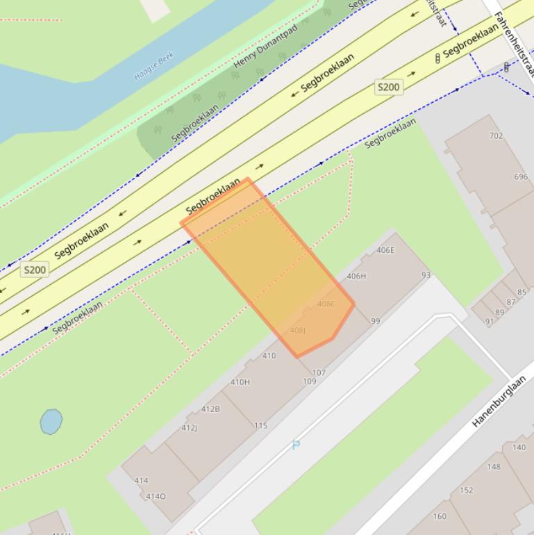 Kaart van postcodegebied 2565EB.