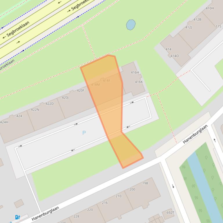 Kaart van postcodegebied 2565EH.