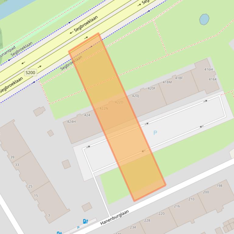 Kaart van postcodegebied 2565EK.