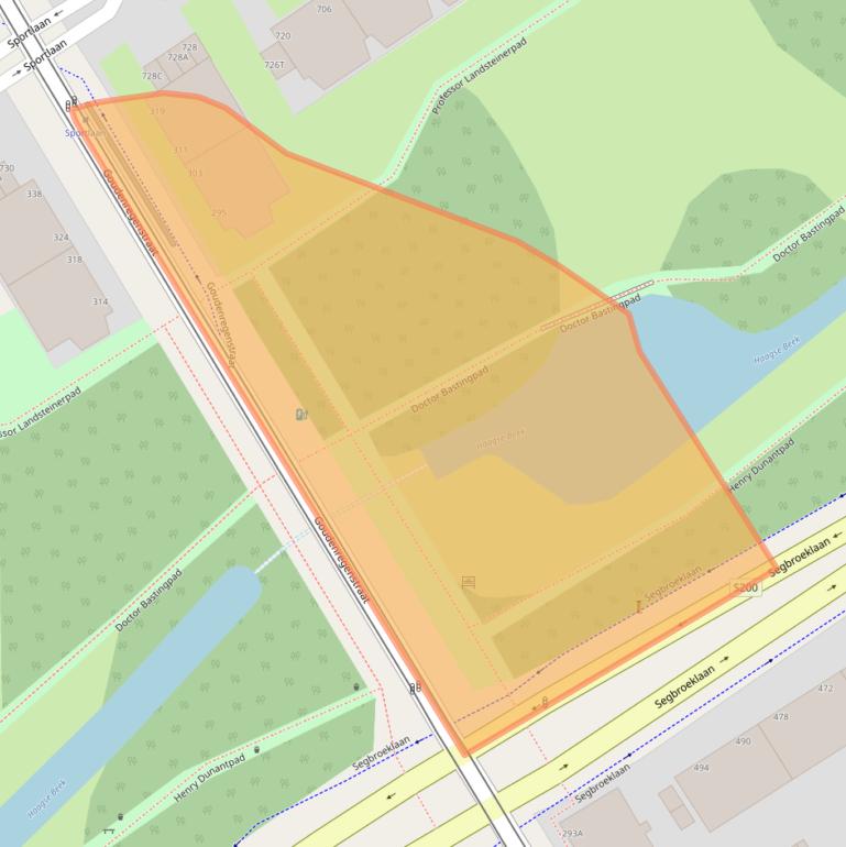 Kaart van postcodegebied 2565EW.