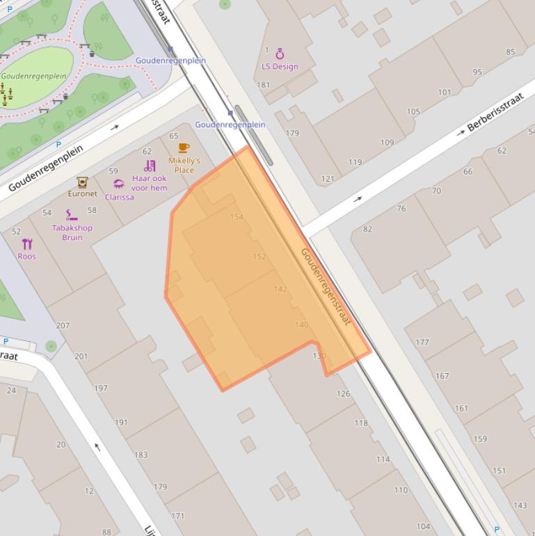 Kaart van postcodegebied 2565GB.