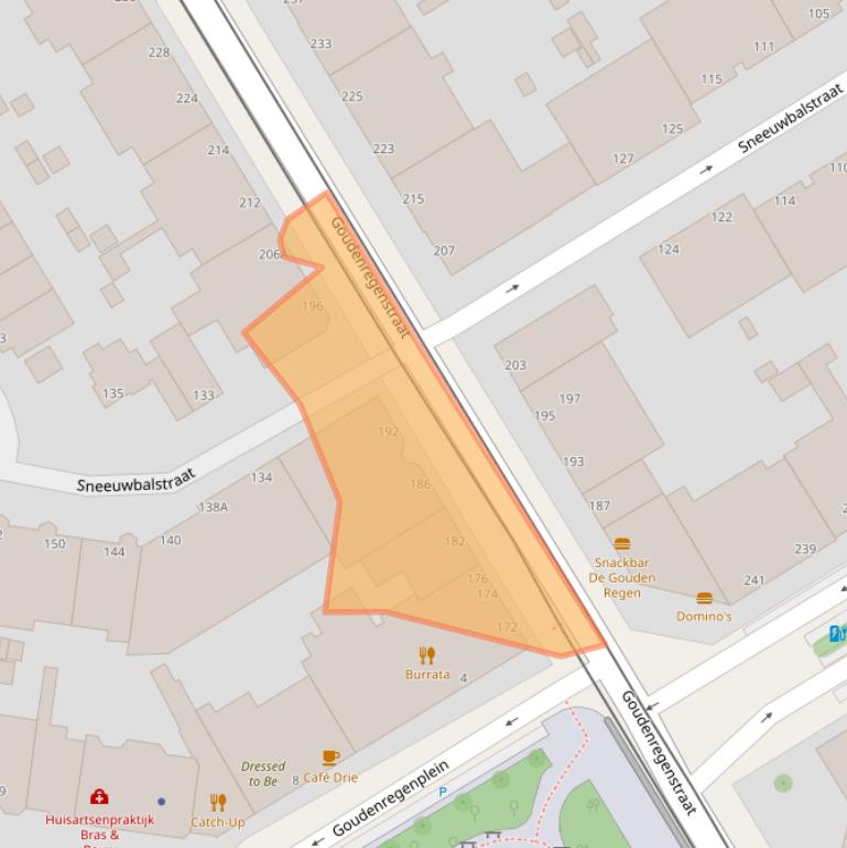 Kaart van postcodegebied 2565GC.