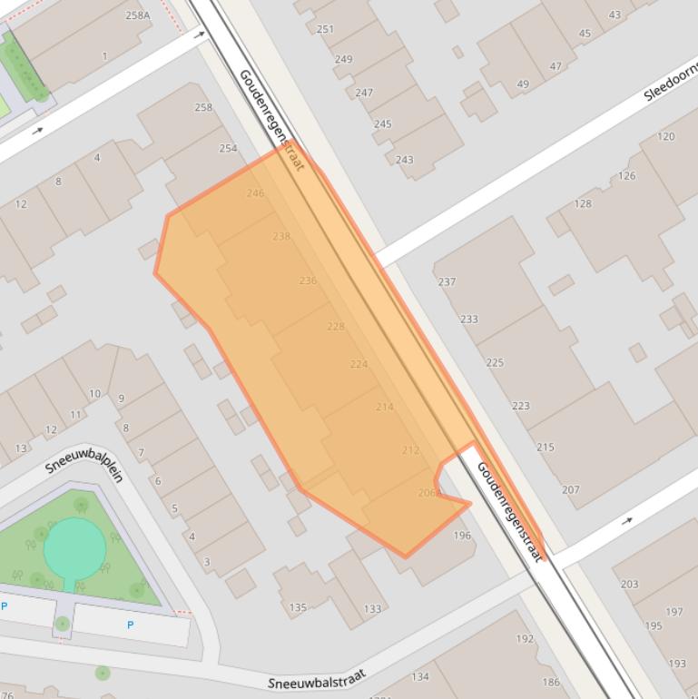 Kaart van postcodegebied 2565GD.