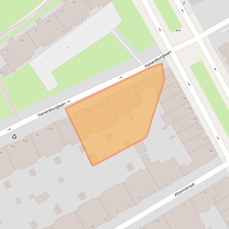 Kaart van postcodegebied 2565GR.