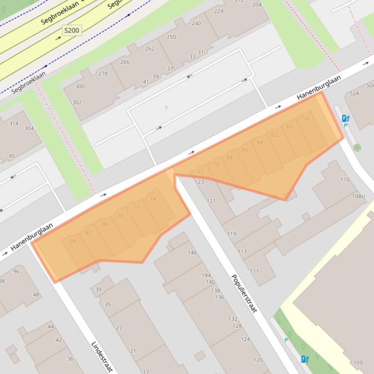 Kaart van postcodegebied 2565GW.