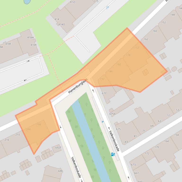 Kaart van postcodegebied 2565HA.