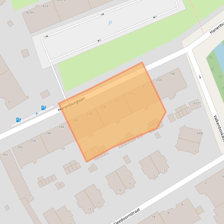 Kaart van postcodegebied 2565HB.