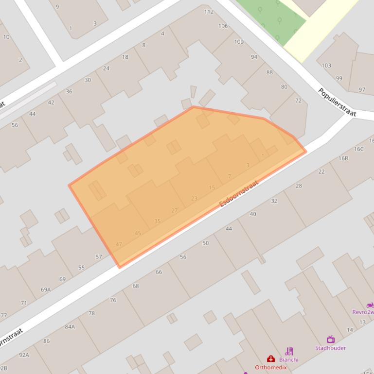 Kaart van postcodegebied 2565HM.