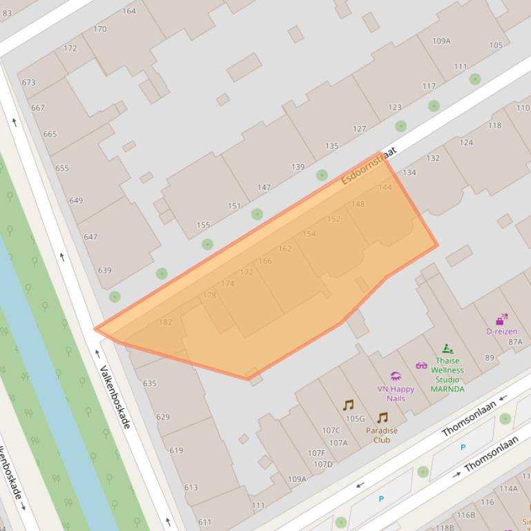 Kaart van postcodegebied 2565HW.