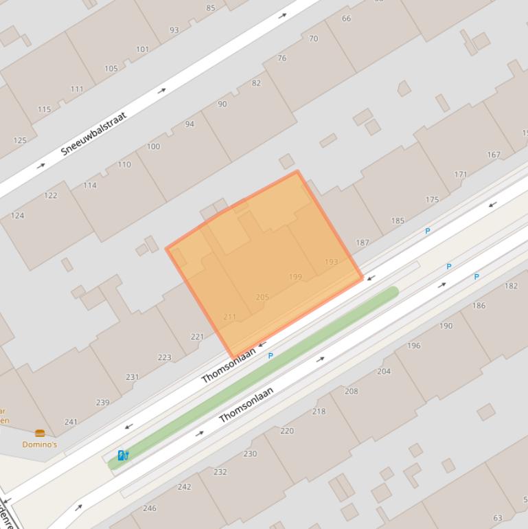 Kaart van postcodegebied 2565JC.