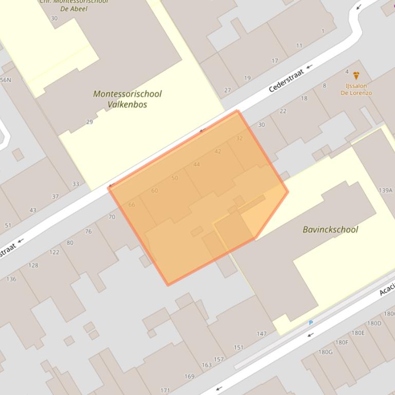 Kaart van postcodegebied 2565JR.