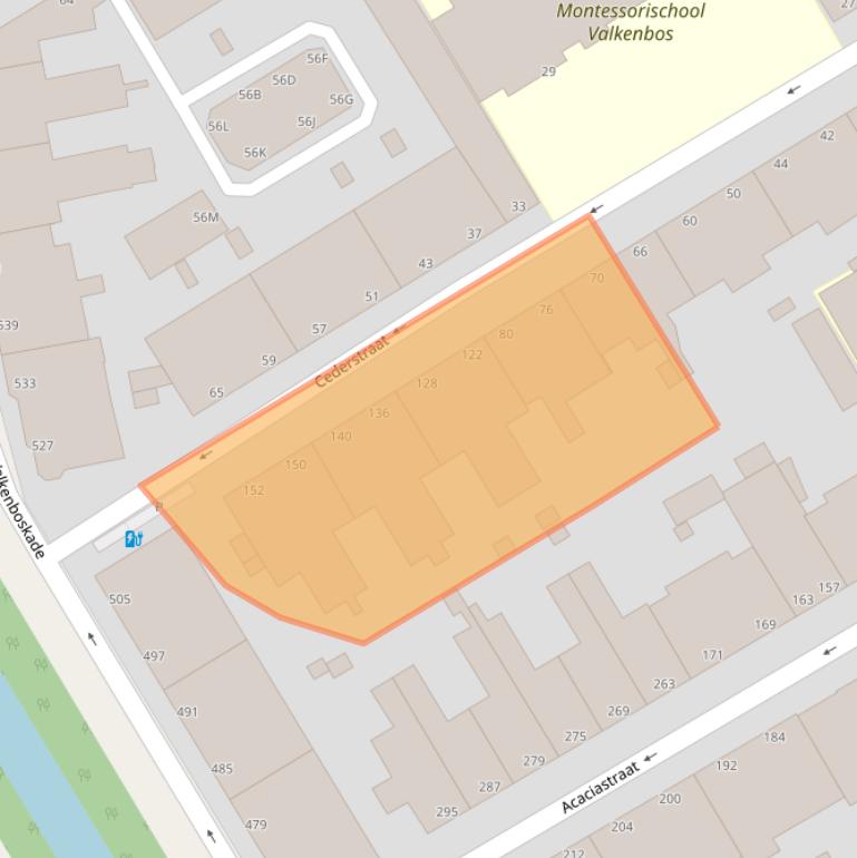 Kaart van postcodegebied 2565JS.