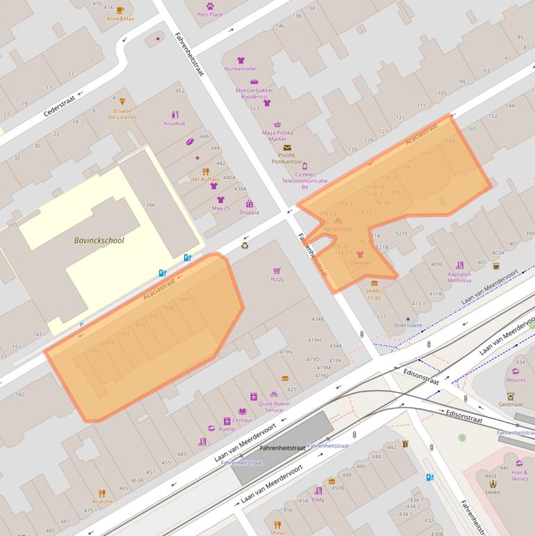 Kaart van postcodegebied 2565KH.