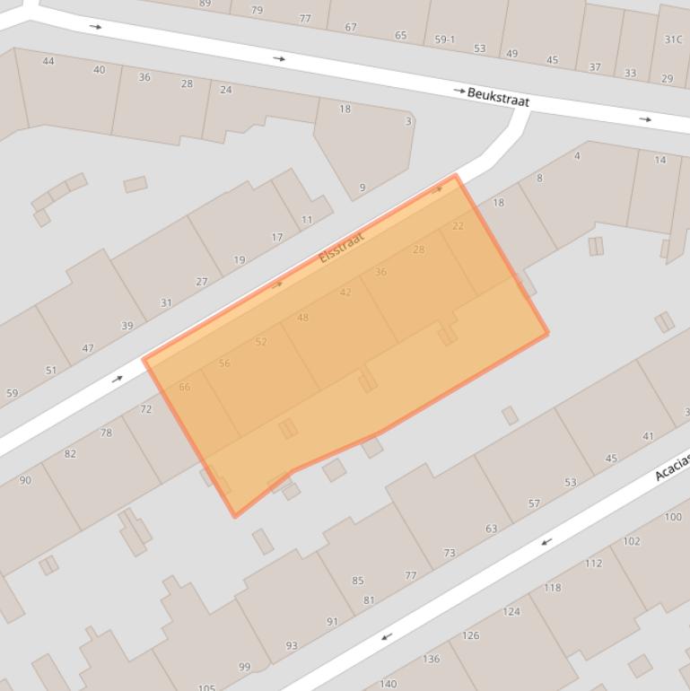 Kaart van postcodegebied 2565KP.