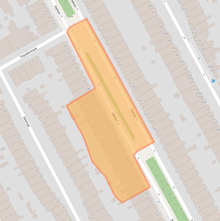 Kaart van postcodegebied 2565LM.