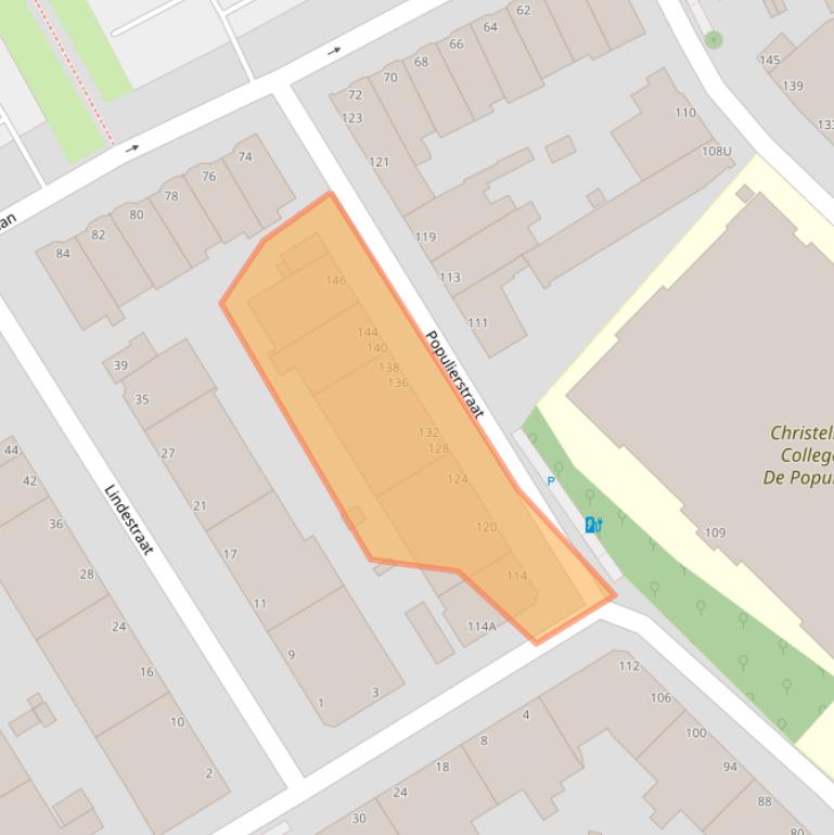 Kaart van postcodegebied 2565MP.