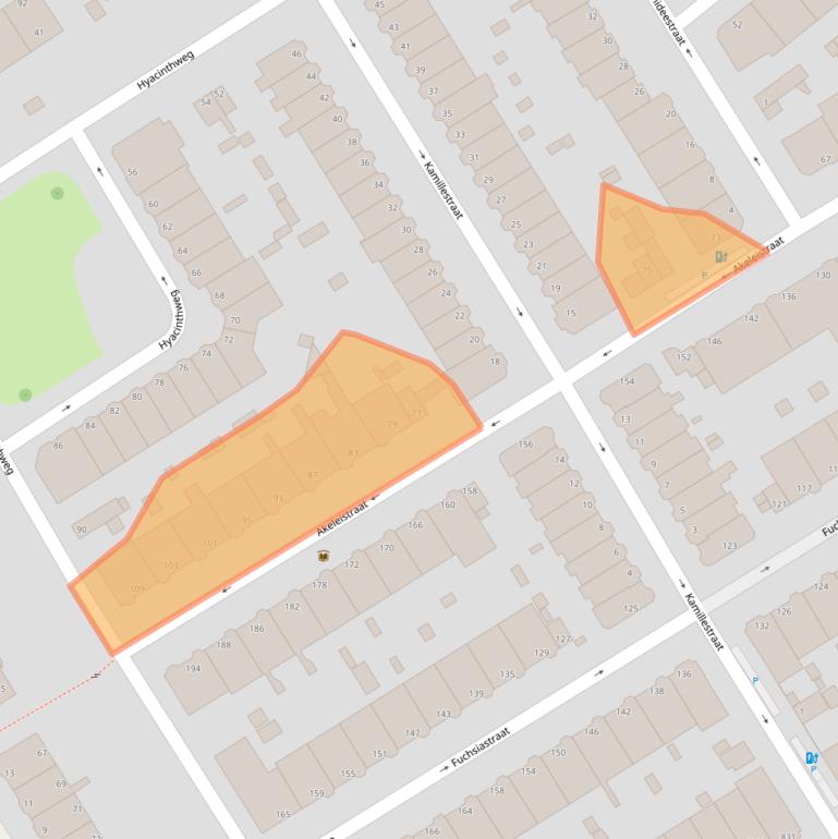 Kaart van postcodegebied 2565NW.