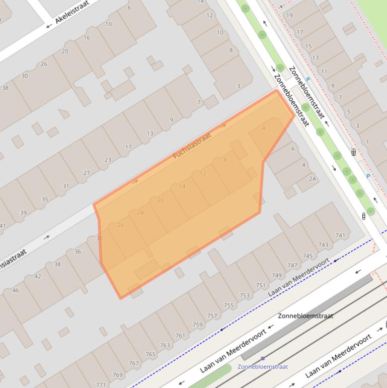 Kaart van postcodegebied 2565PR.