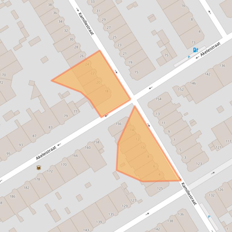 Kaart van postcodegebied 2565RB.