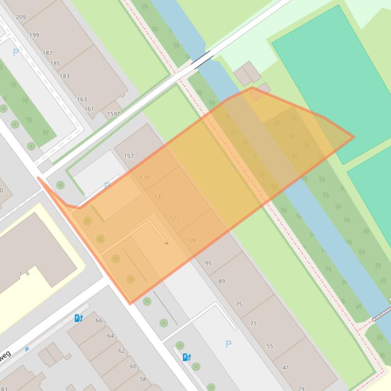 Kaart van postcodegebied 2565RS.