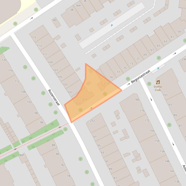 Kaart van postcodegebied 2565SR.