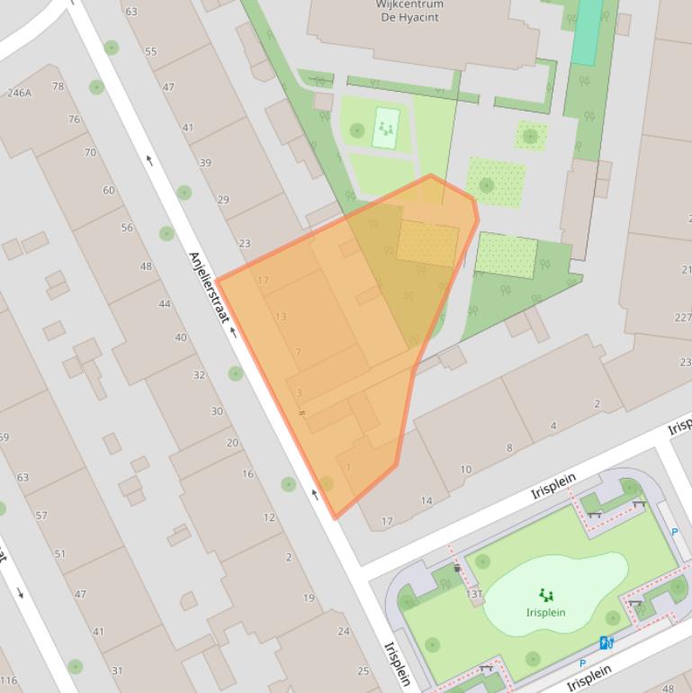 Kaart van postcodegebied 2565SW.