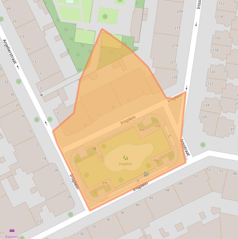 Kaart van postcodegebied 2565TB.