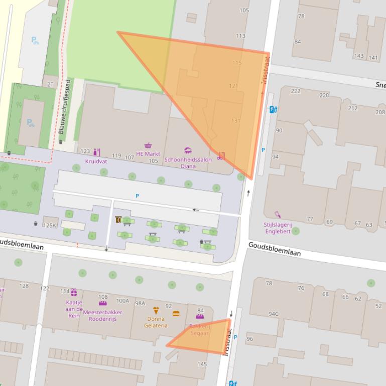 Kaart van postcodegebied 2565TH.
