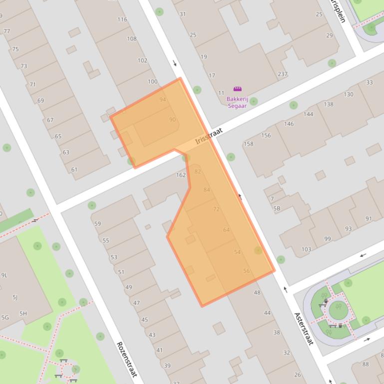 Kaart van postcodegebied 2565TW.