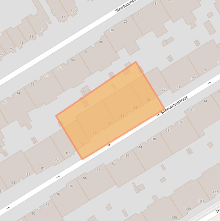 Kaart van postcodegebied 2565VW.