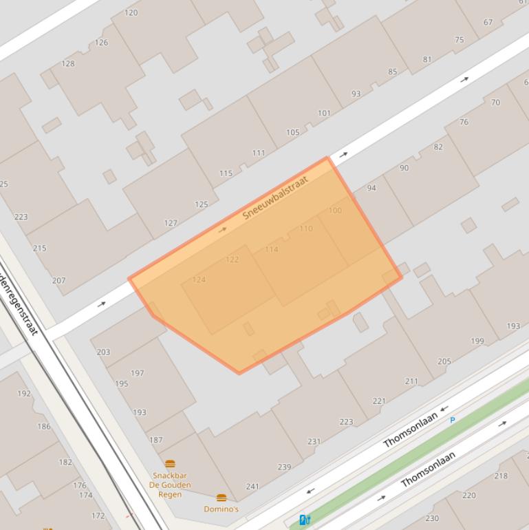 Kaart van postcodegebied 2565WE.