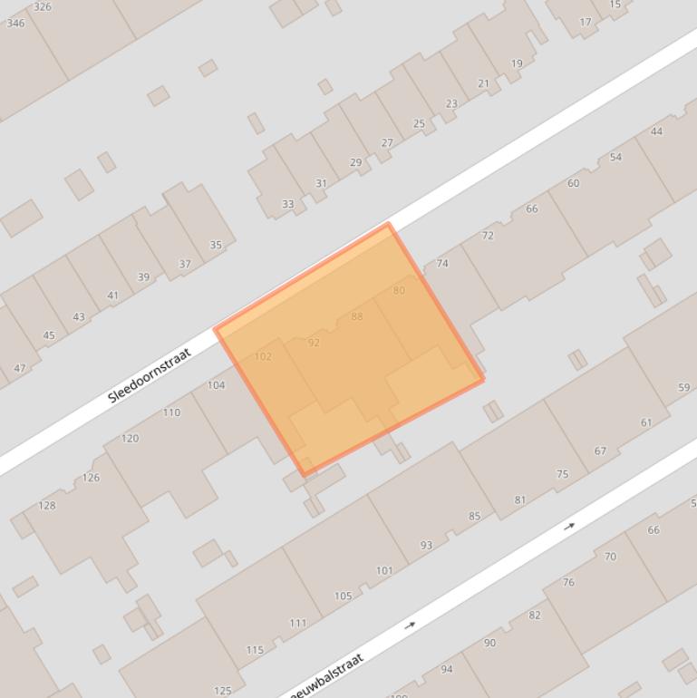 Kaart van postcodegebied 2565WR.