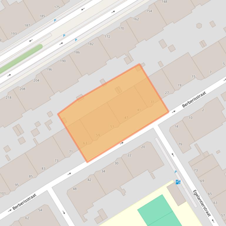 Kaart van postcodegebied 2565WV.