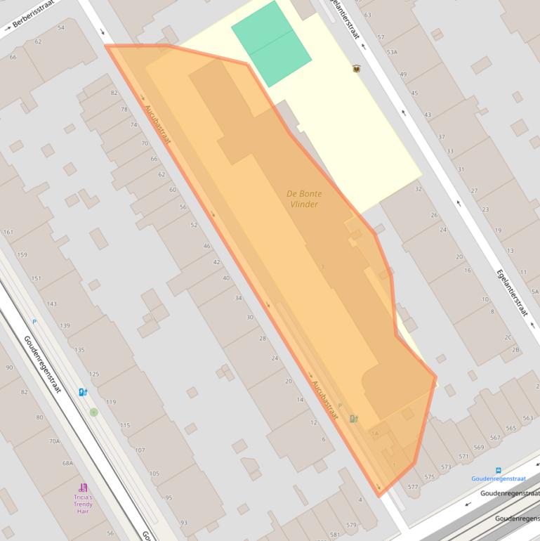 Kaart van postcodegebied 2565XD.