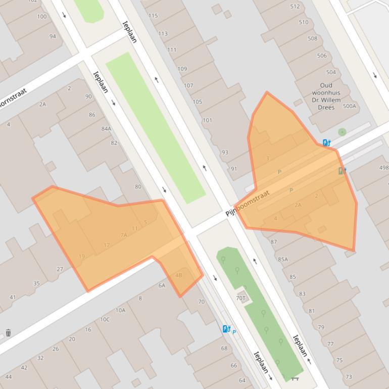 Kaart van postcodegebied 2565ZH.