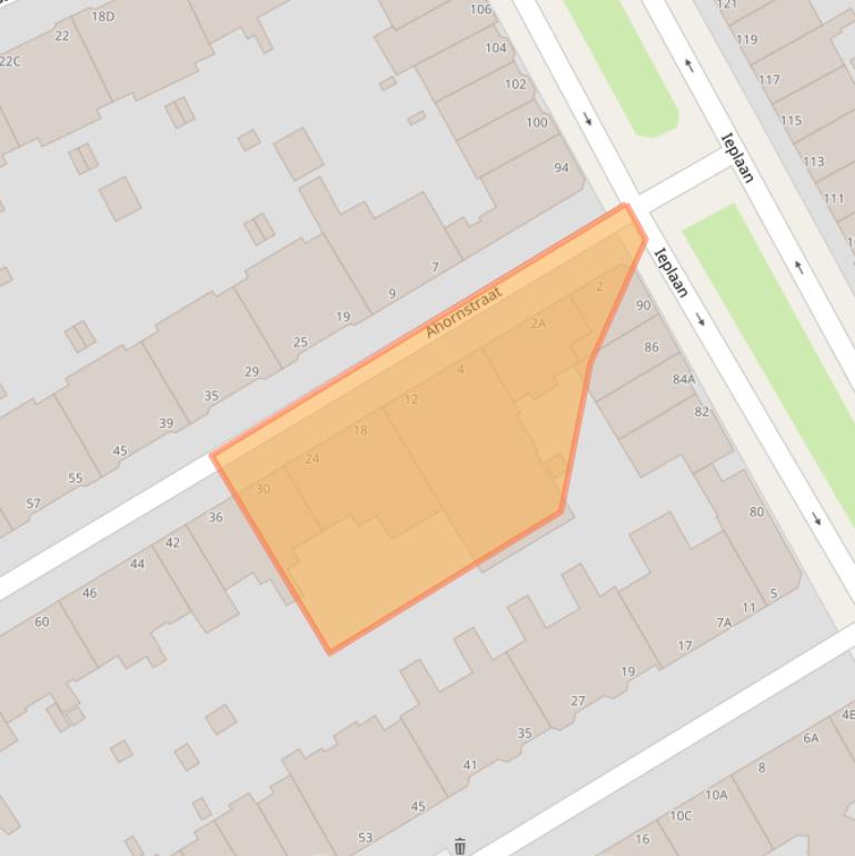 Kaart van postcodegebied 2565ZX.