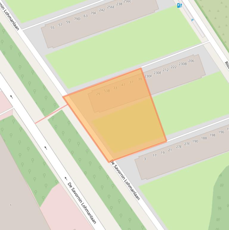 Kaart van postcodegebied 2566AH.