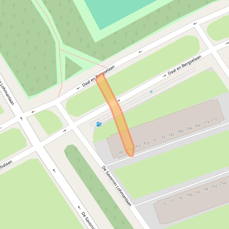 Kaart van postcodegebied 2566AK.