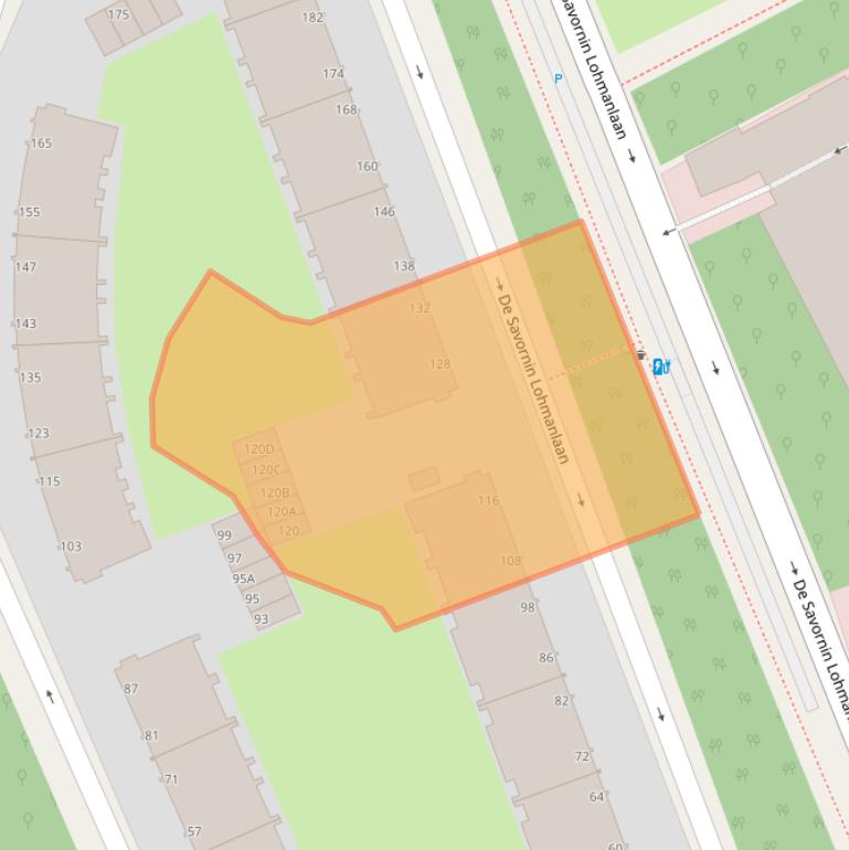 Kaart van postcodegebied 2566AS.