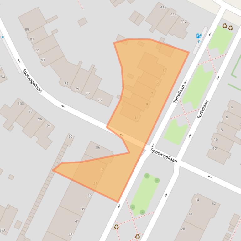 Kaart van postcodegebied 2566CD.