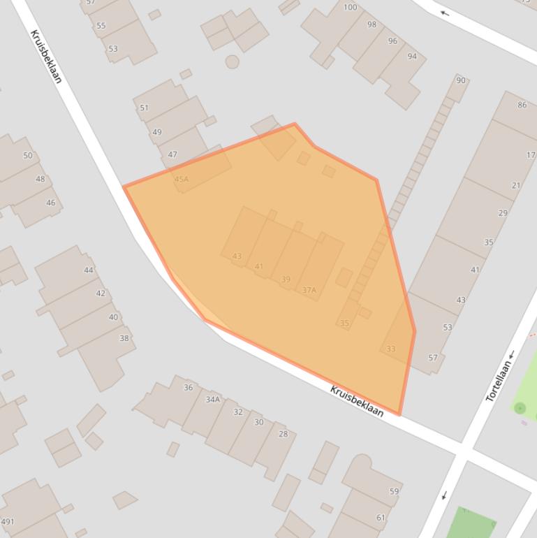 Kaart van postcodegebied 2566CM.