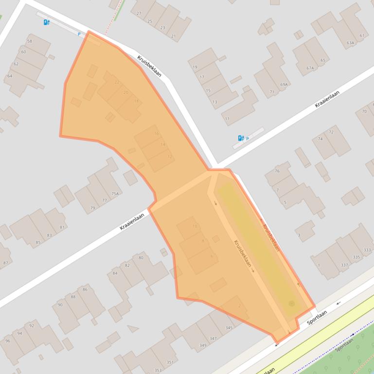 Kaart van postcodegebied 2566CP.