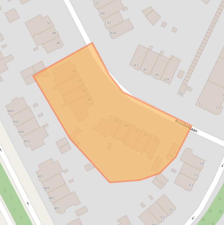 Kaart van postcodegebied 2566CR.