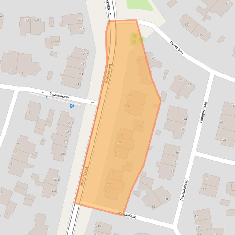 Kaart van postcodegebied 2566GD.