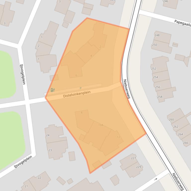 Kaart van postcodegebied 2566GH.