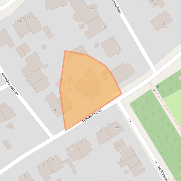 Kaart van postcodegebied 2566JB.