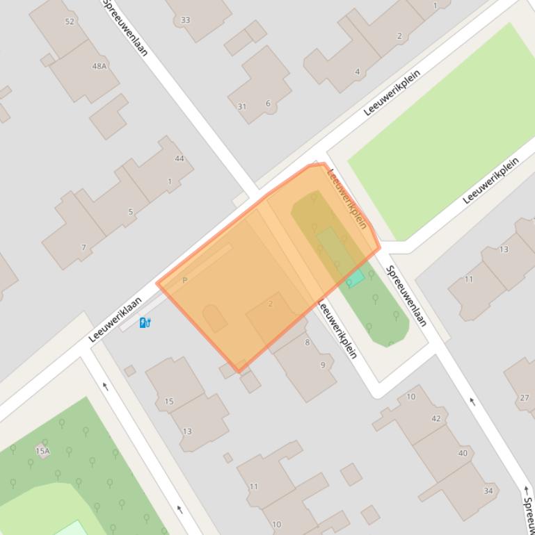 Kaart van postcodegebied 2566JD.