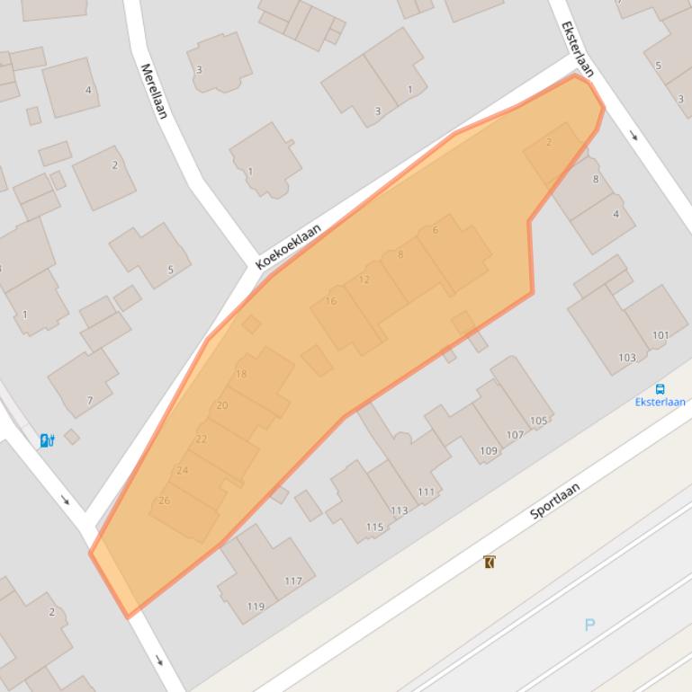 Kaart van postcodegebied 2566JS.