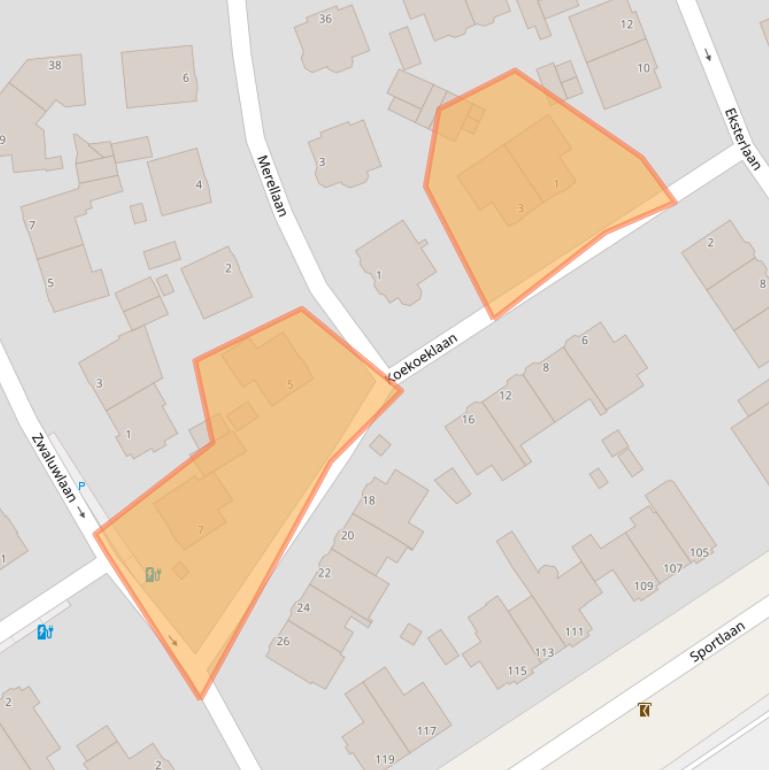 Kaart van postcodegebied 2566JT.